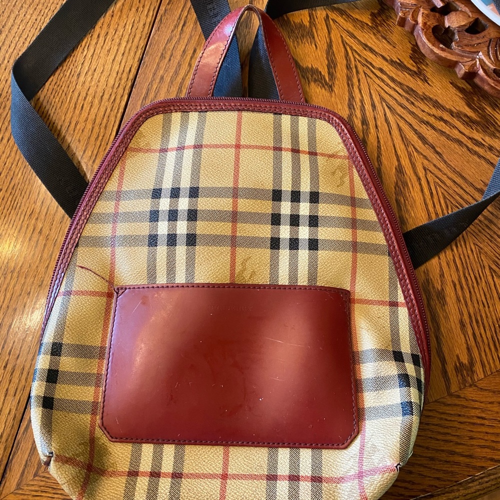 Vintage Burberry Backpack. Circa 2003.